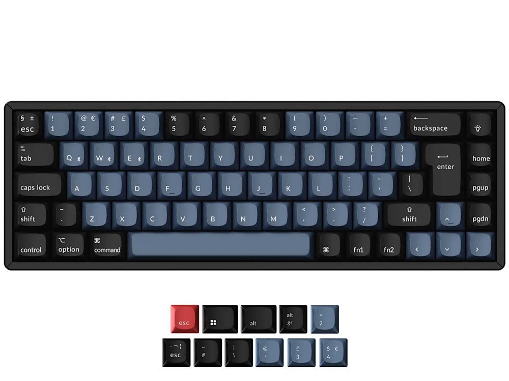 K6pro RGB hot-swap convertible aluminium keyboard UK large-1