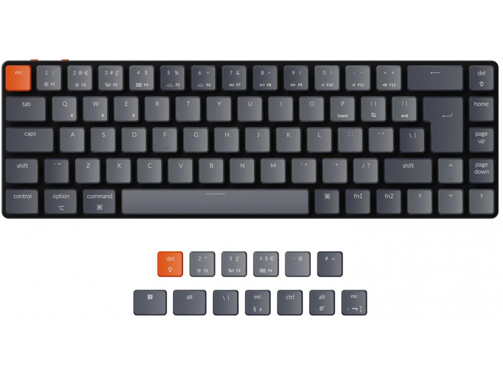 K7 backlit low-profile convertible keyboard UK large-1