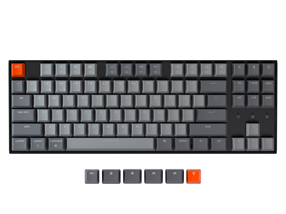 K8 convertible ABS backlit mechanical keyboard US large-1