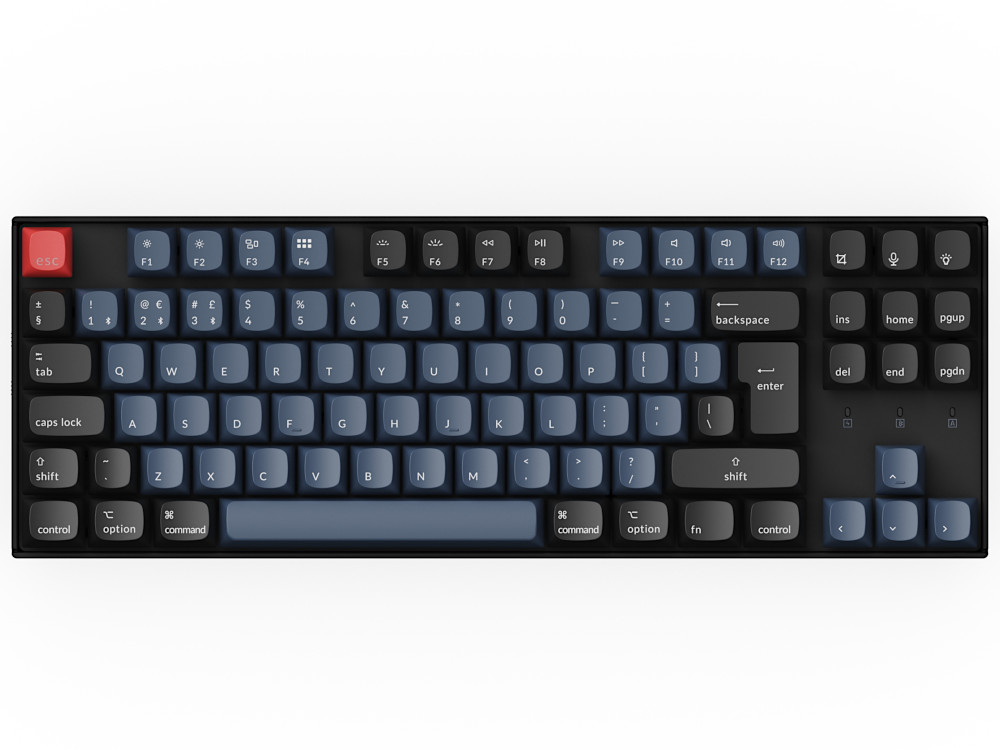 K8pro QMK VIA wireless assembled UK keyboard large-1