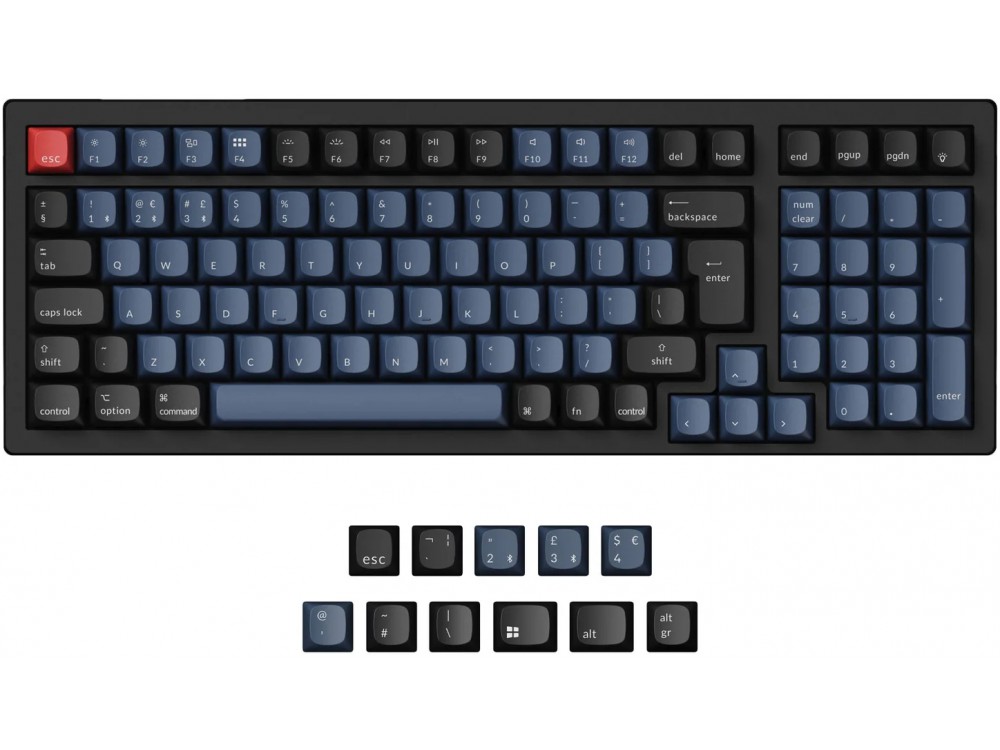 Keychron k4 pro Bluetooth QMK VIA RGB aluminium mac PC keyboard large-1