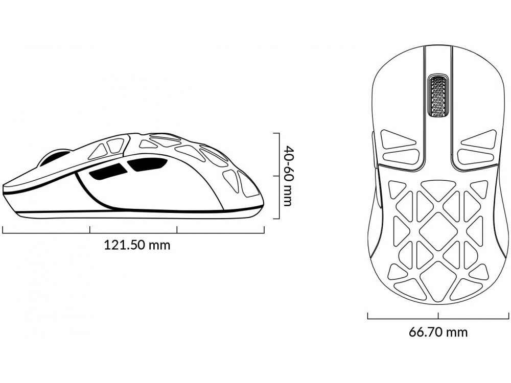 Keychron m3 mini 4k mag bluetooth wireless USB mouse black