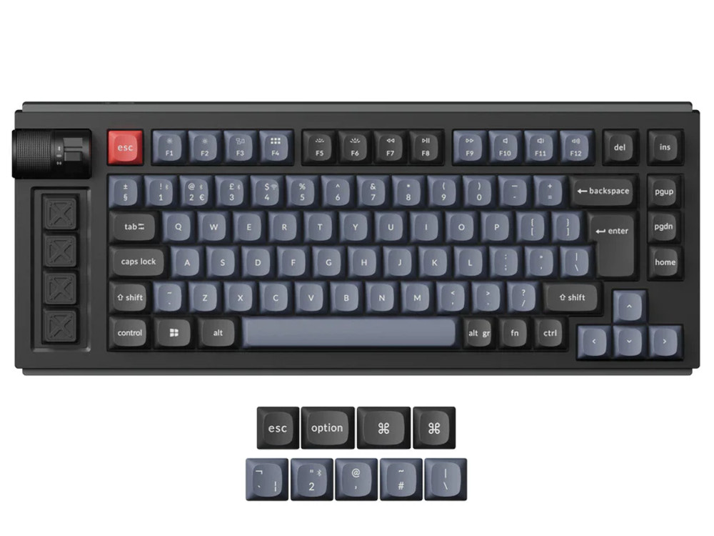 Lemokey l1 2.4g Bluetooth QMK RGB aluminium mac PC keyboard black UK large-1