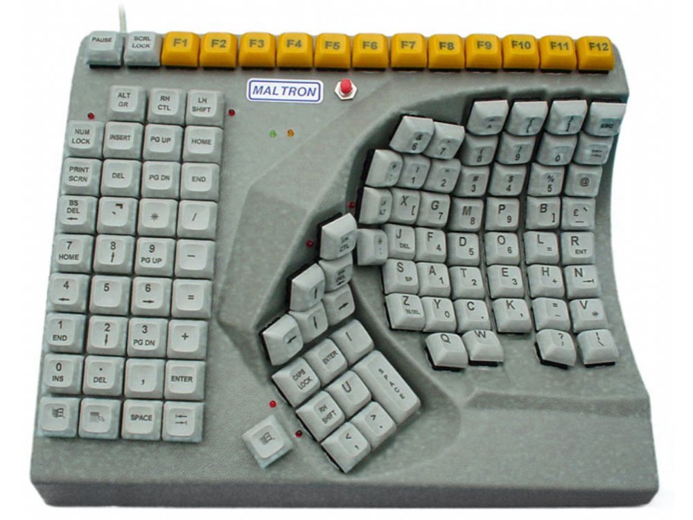 Maltron ergonomic single right handed keyboard large-1