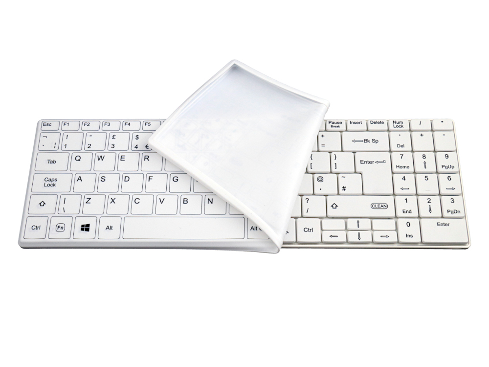 UK Medical Grade Mini UK Keyboard Waterproof with Detachable Cover