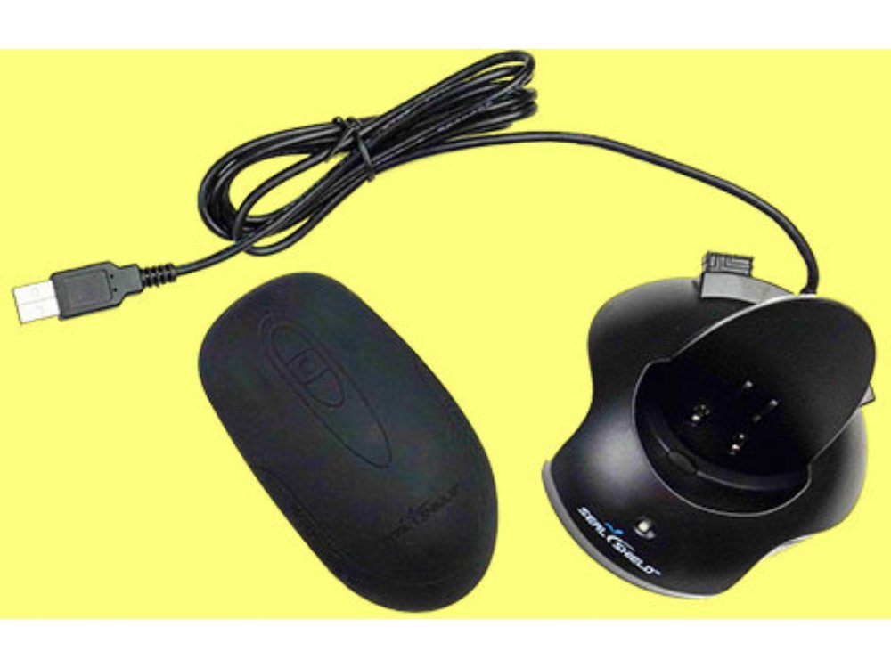 Silver Seal Wireless Optical Rechargeable Mouse Black