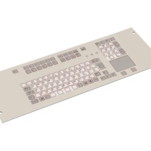 Tipro Compact layout Rack Mount Keyboard with integrated capacitive touchpad USB