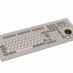 Tipro Standard layout Panel Mount Keyboard with integrated 38 mm trackball USB