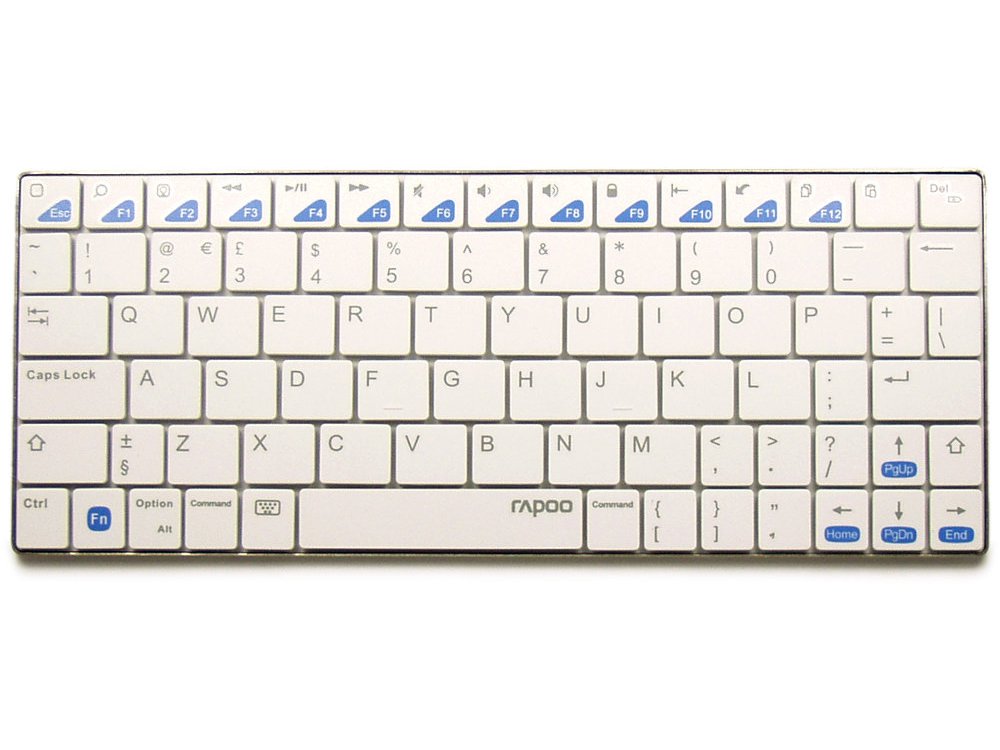 Ultra Slim White Bluetooth iPad Keyboard