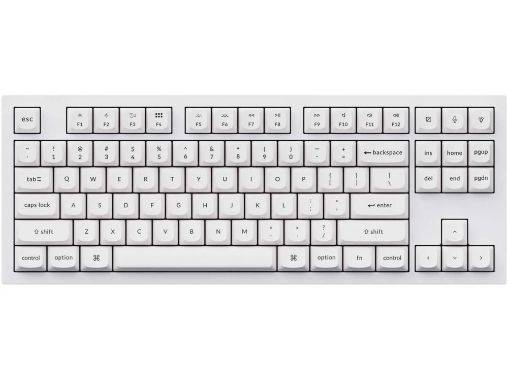 US q3 shell white RGB aluminium keyboard large-1