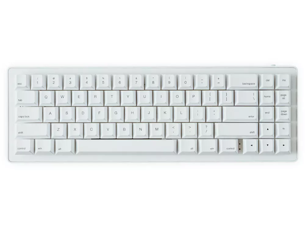 USA WhiteFox Eclipse Bluetooth RGB Backlit Linear Mac/PC 65% Keyboard