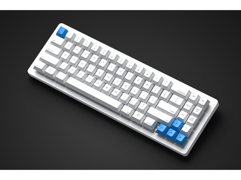 Whitefox eclipse Bluetooth RGB mac PC 65 percent aluminium keyboard US