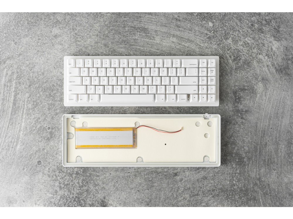 Whitefox eclipse Bluetooth RGB mac PC 65 percent aluminium keyboard US