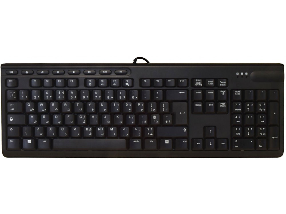 Arabic keyboard black USB large-1