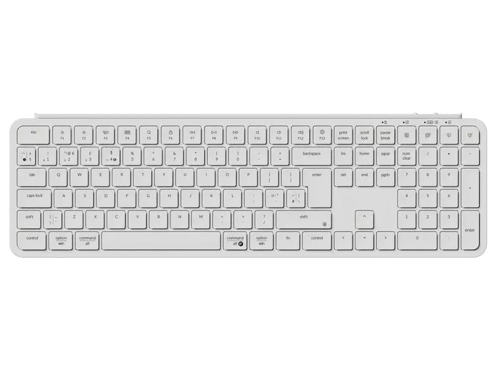 UK Keychron B6 Pro BT 2.4G ZMK Ultra-slim PC/Mac Full Ivory White Keyboard