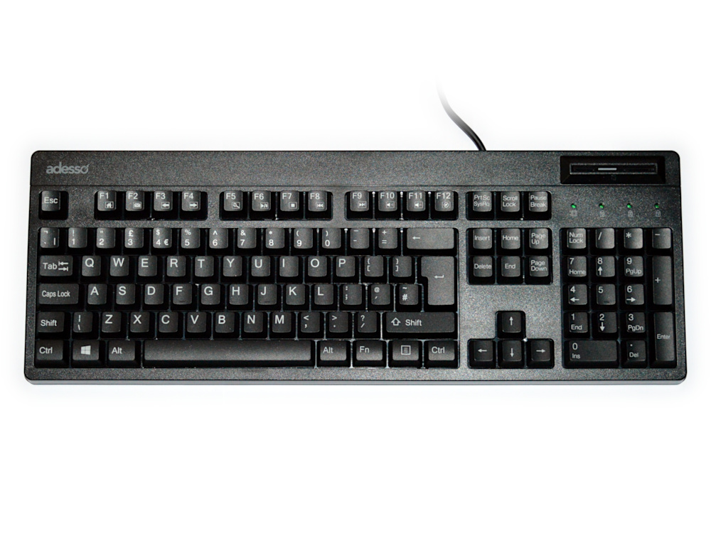 Smart Card Keyboard Black USB