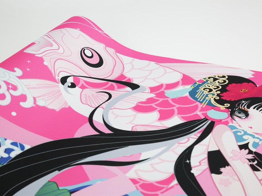 Camellia desk mat extra large