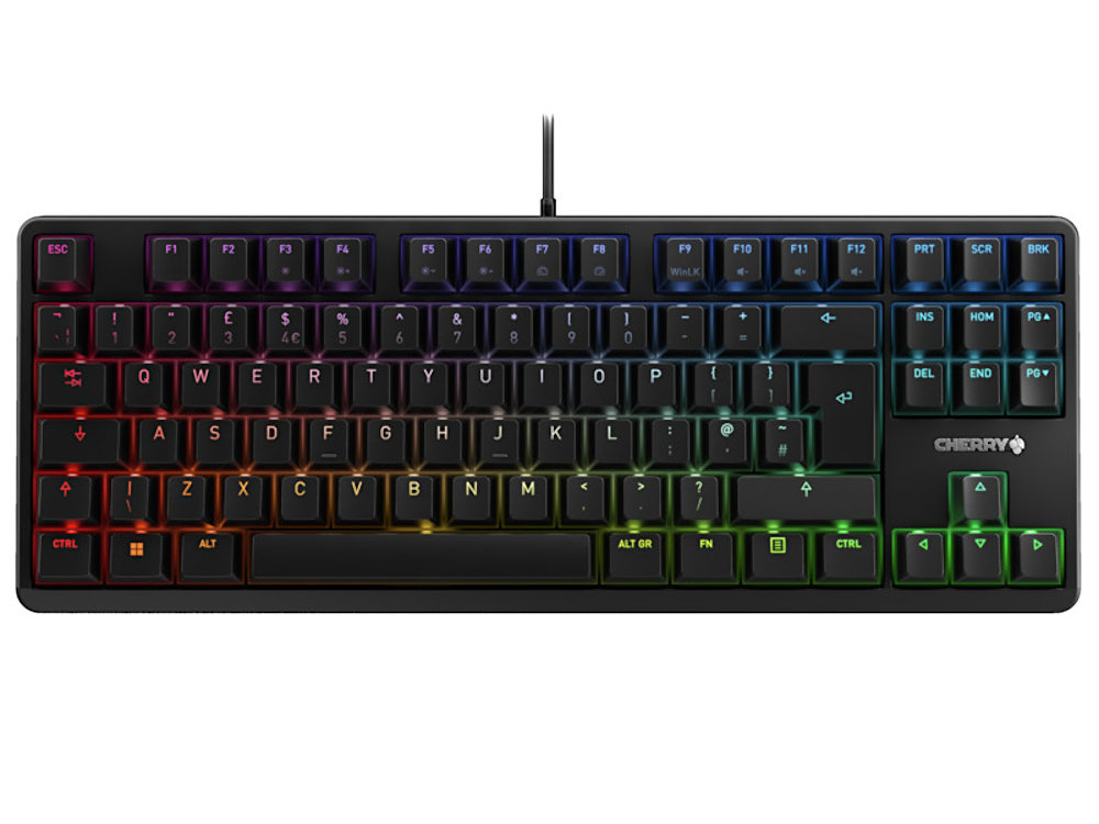 CHERRY G80-3000N RGB TKL MX Silent Red Soft Linear Keyboard