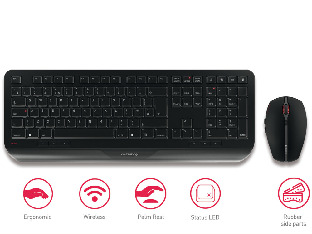 CHERRY GENTIX DESKTOP Wireless 2.4G Keyboard and Mouse Set