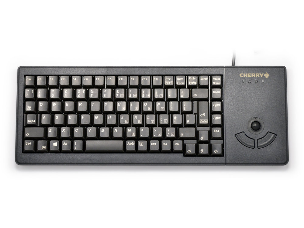 Compact Flat and Extremely Robust Tactile Trackball Keyboard