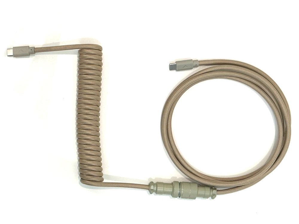 Das coiled aviator usb-c cable warm gray