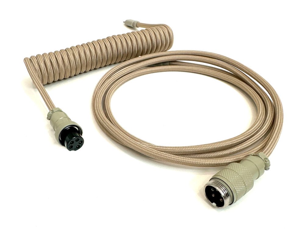 Das coiled aviator usb-c cable warm gray