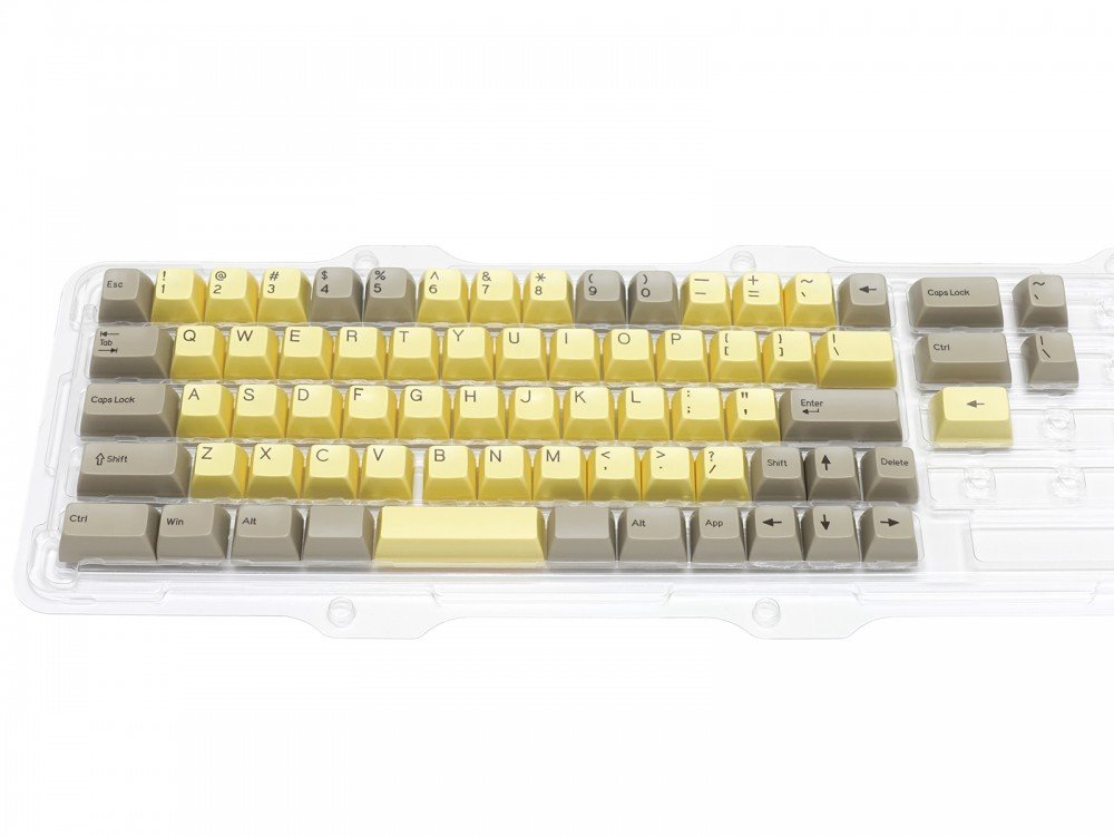 Double Shot Filco Minila USA Keyset, Chocolat & Custard