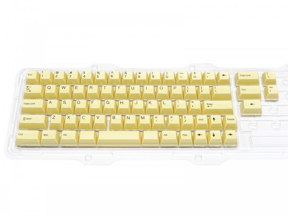 Double Shot Filco Minila USA Keyset, Custard