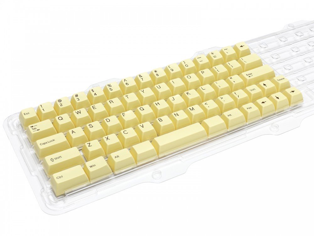 Double shot Filco minila key set USA custard