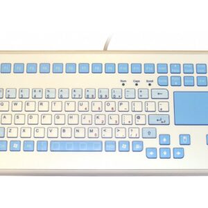 InduKey InduMedical Rugged Keyboard with Antimicrobial Surface and Touchpad IP65