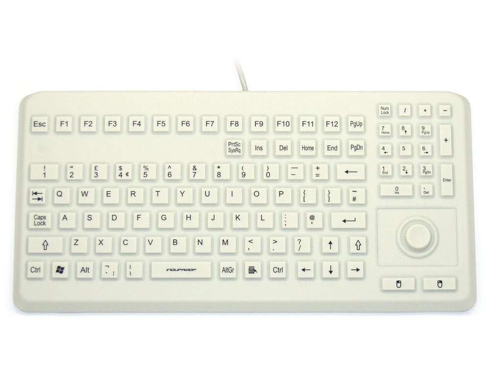 InduKey Induproof Advanced Compact Silicone Keyboard with Mouse Button IP68
