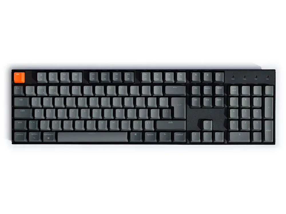 K10 full size wireless backlit keyboard UK large-1