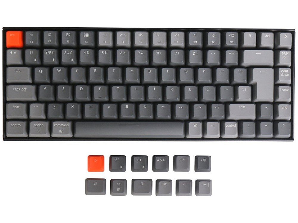K2v2 backlit convertible ABS keyboard UK large-1
