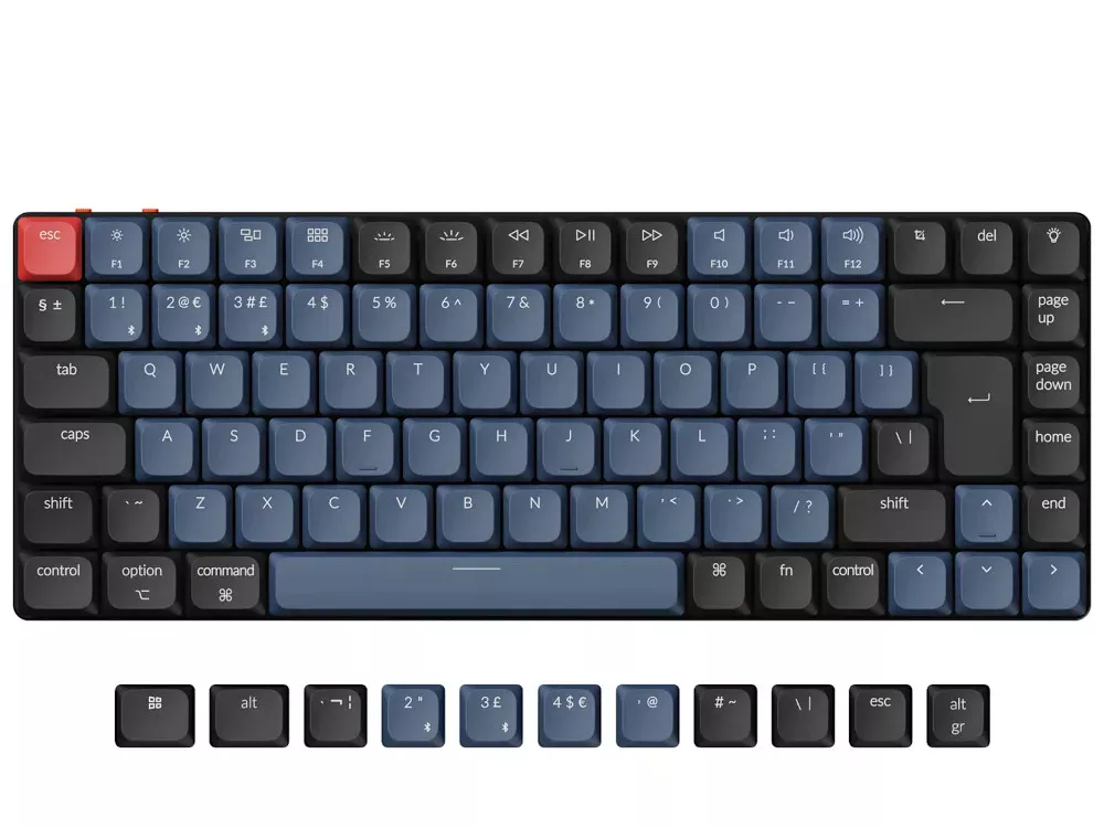 K3 pro RGB bluetooth QMK aluminium ultra-slim keyboard UK large-1