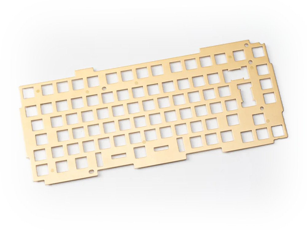 Keychron Q1 Pro and Max with Knob Brass ISO Base Plate