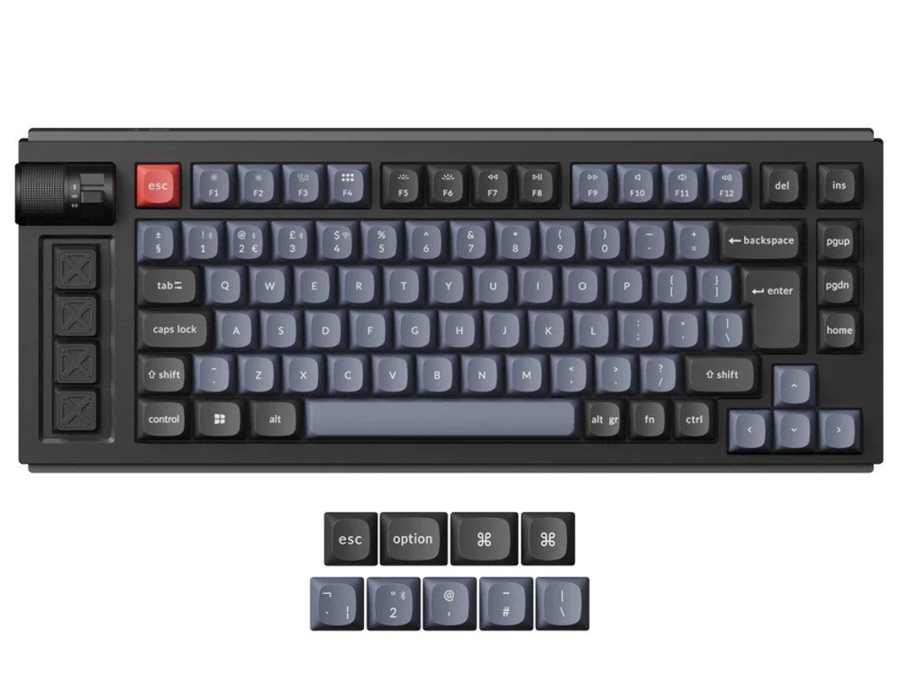 Lemokey l1 2.4g Bluetooth QMK RGB aluminium mac PC keyboard black UK large-1