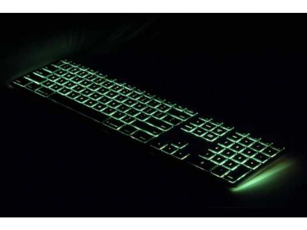 Matias backlit aluminum wired mac keyboard USA