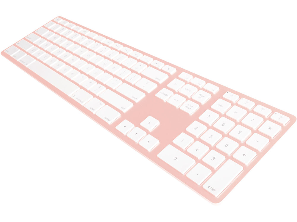 USA Matias Wireless BT Aluminum Mac Keyboard Rose Gold