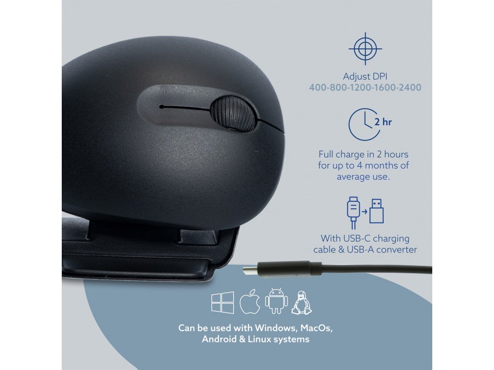 R-Go twister ergo bluetooth mouse