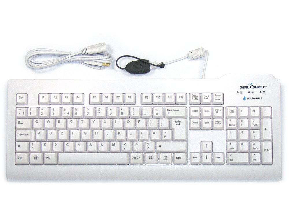 SILVER SEAL Keyboard White - THE Washable Keyboard