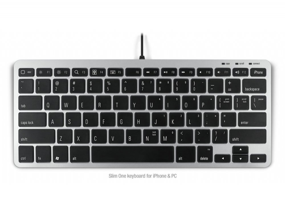 Matias Slim One Keyboard for iPhone and PC, US