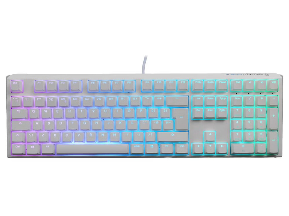 UK Ducky one 3 classic white RGB mechanical gaming keyboard
