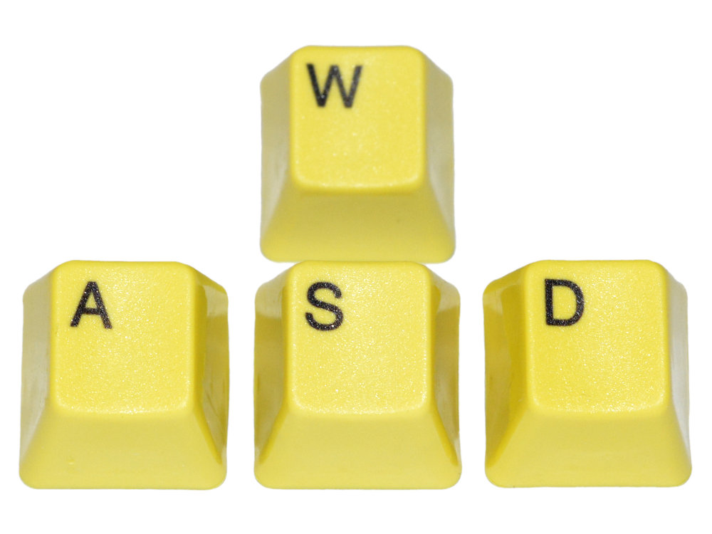 Unicomp Yellow WASD Keyset