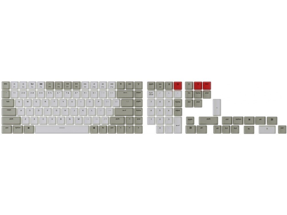 USA Keychron Full OEM Double Shot Keycap Set Retro