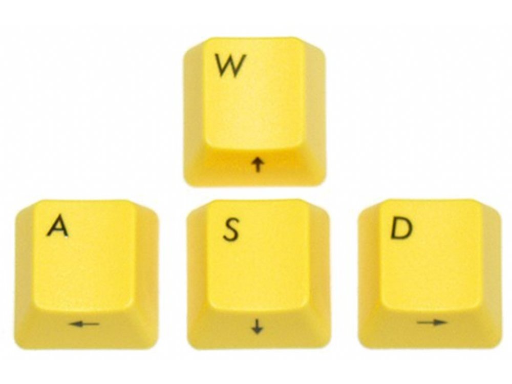 Filco Yellow WASD Keys for Cherry MX Switches