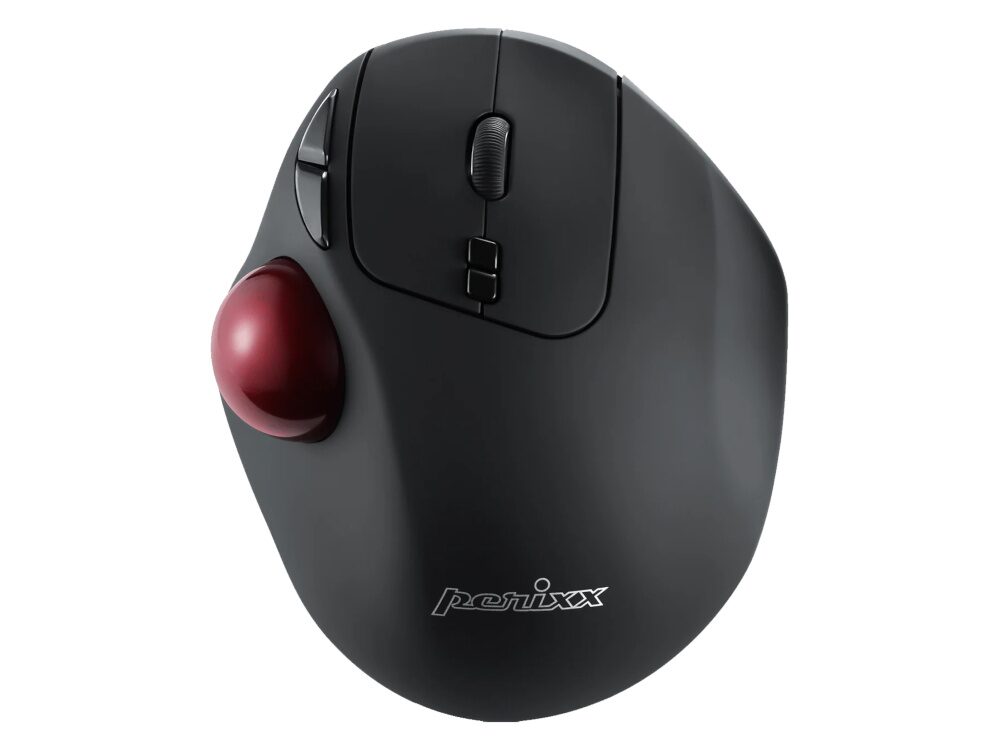 PERIMICE-717 Wireless 2.4G Ergonomic Trackball Mouse