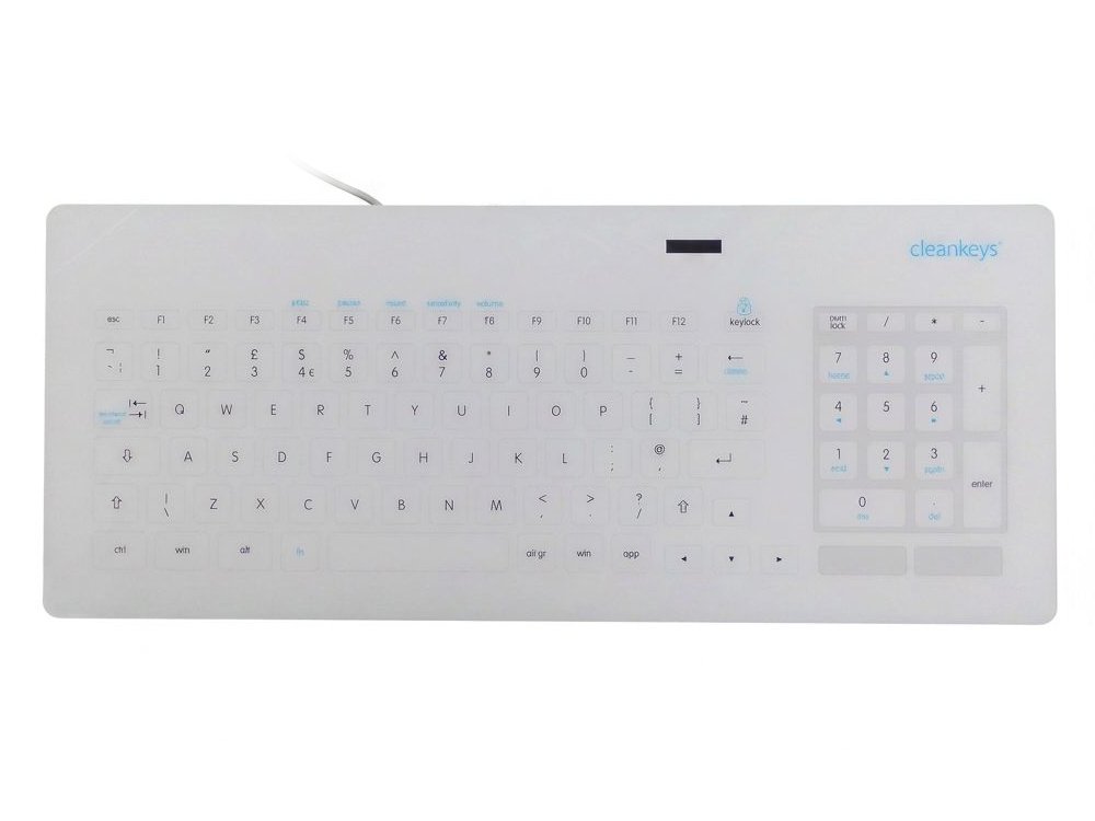 CLEANKEYS CK6 Capacitive Glass Hygiene Touchpad Keyboard