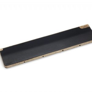 Filco Luxury Black Leather and Genuine Wood Palm Rest Medium