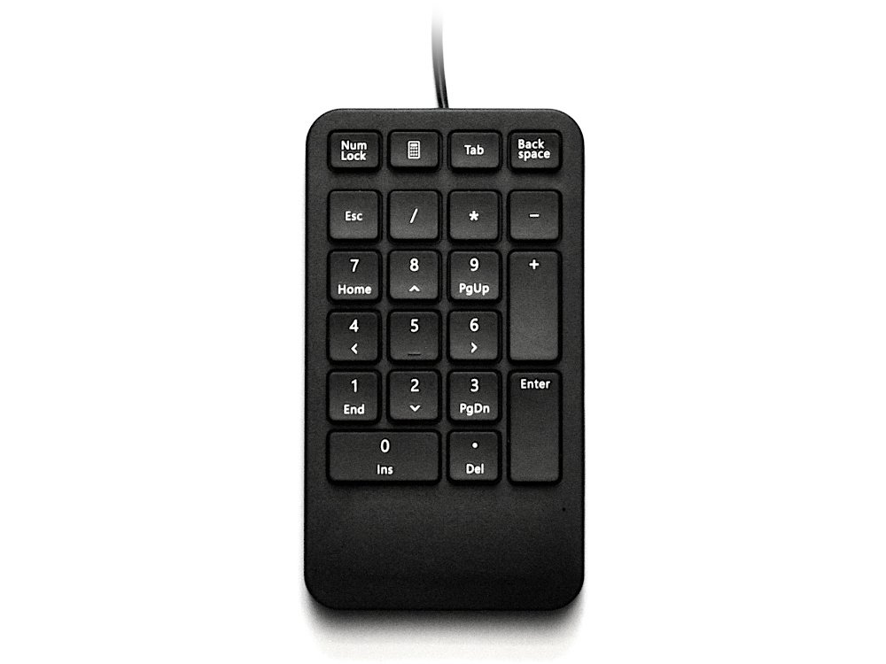 Numeric Keypad Matt Black USB